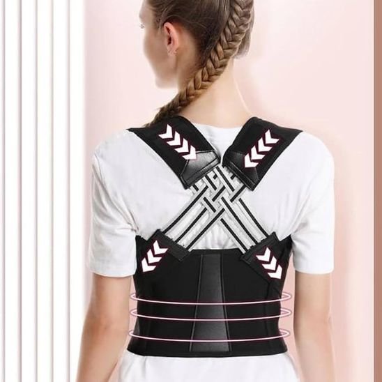 Correcteur de posture croisé au dos