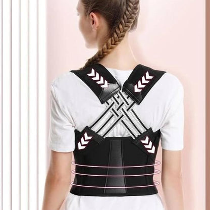 Correcteur de posture croisé au dos
