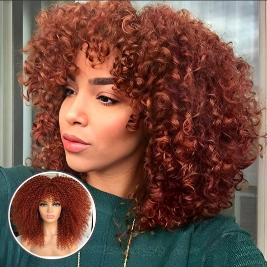 Perruque Rousse Bouclée | Naturelle Premium