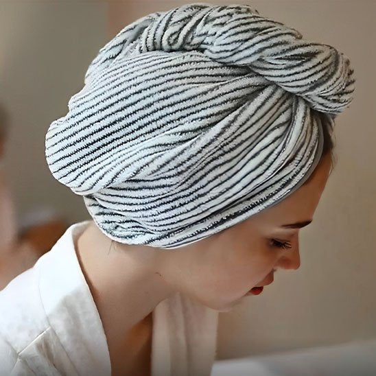 Serviette cheveux | Turban Ultra-Absorbant