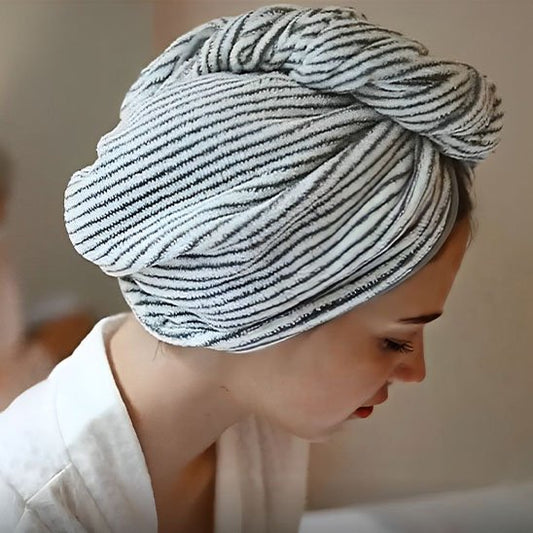Serviette cheveux | Turban Ultra-Absorbant