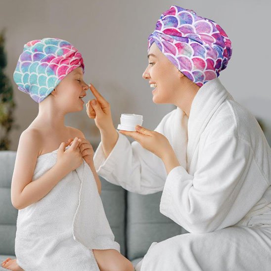 Serviette cheveux microfibre turban | SéchoRapid