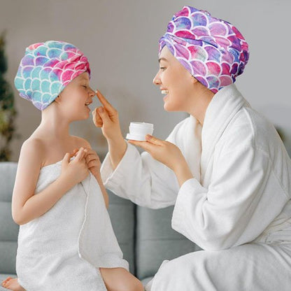 Serviette cheveux microfibre turban | SéchoRapid