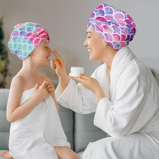 Serviette cheveux microfibre turban | SéchoRapid