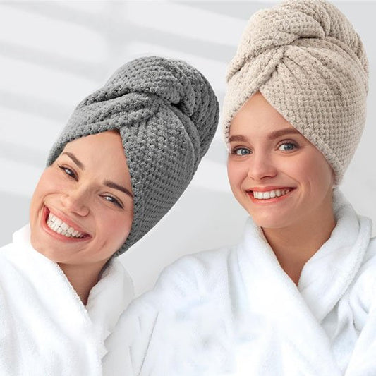 Serviette Cheveux Turban Ultra-Absorbante | SechExpress