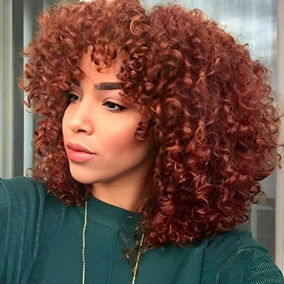 Perruque Rousse Bouclée | Naturelle Premium
