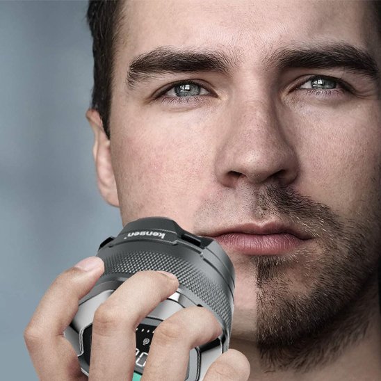 Rasoir électrique homme crâne | LissBarbe 360°