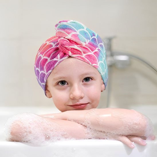 Serviette cheveux microfibre turban | SéchoRapid