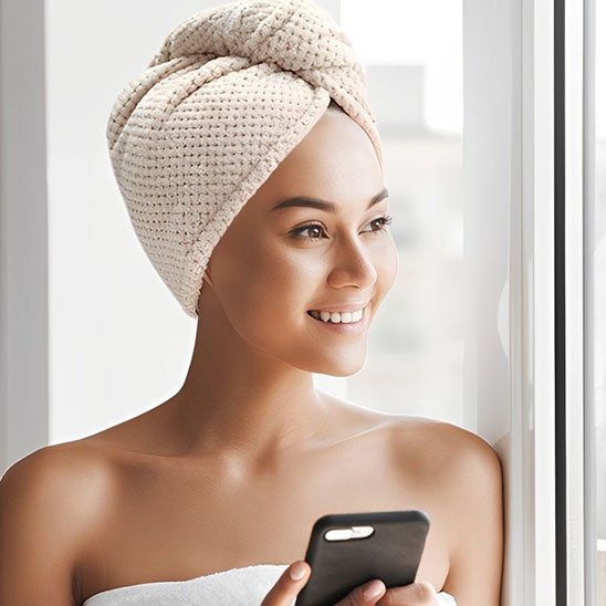 Serviette Cheveux Turban Ultra-Absorbante | SechExpress