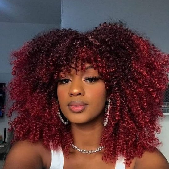 Perruque Rousse Bouclée | Naturelle Premium