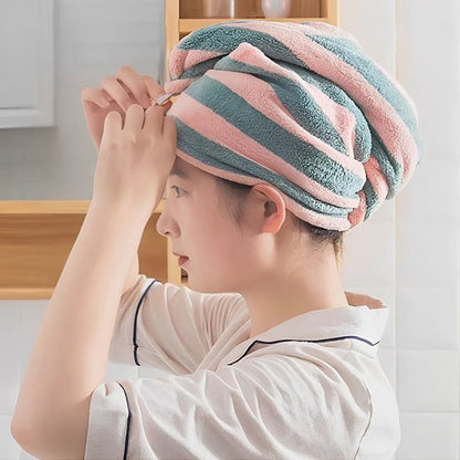 Turban Serviette Cheveux Microfibre | Ultra-Rapide