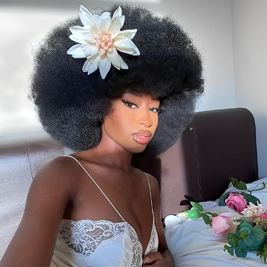 Perruque afro naturelle | Premium