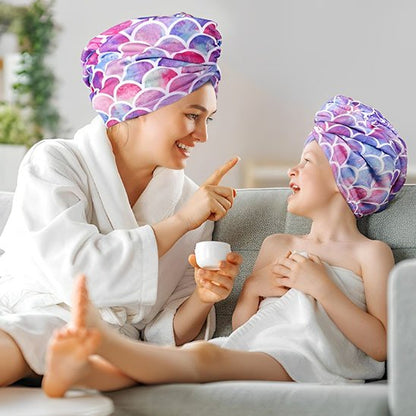 Serviette cheveux microfibre turban | SéchoRapid